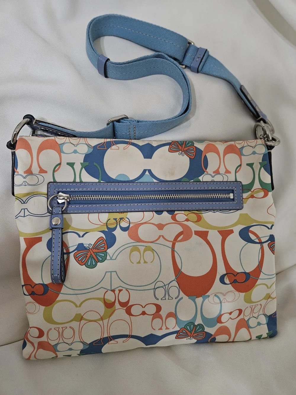Coach Optic Butterfly Print Crossbody/Shoulder Bag